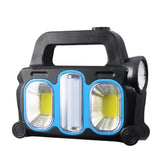 Solar Handheld Flashlight with USB Cable Rechargeable Multifunction-TI00765-Veeddydropshipping